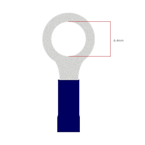 6.4mm Ring Terminal - Blue (WT.26)